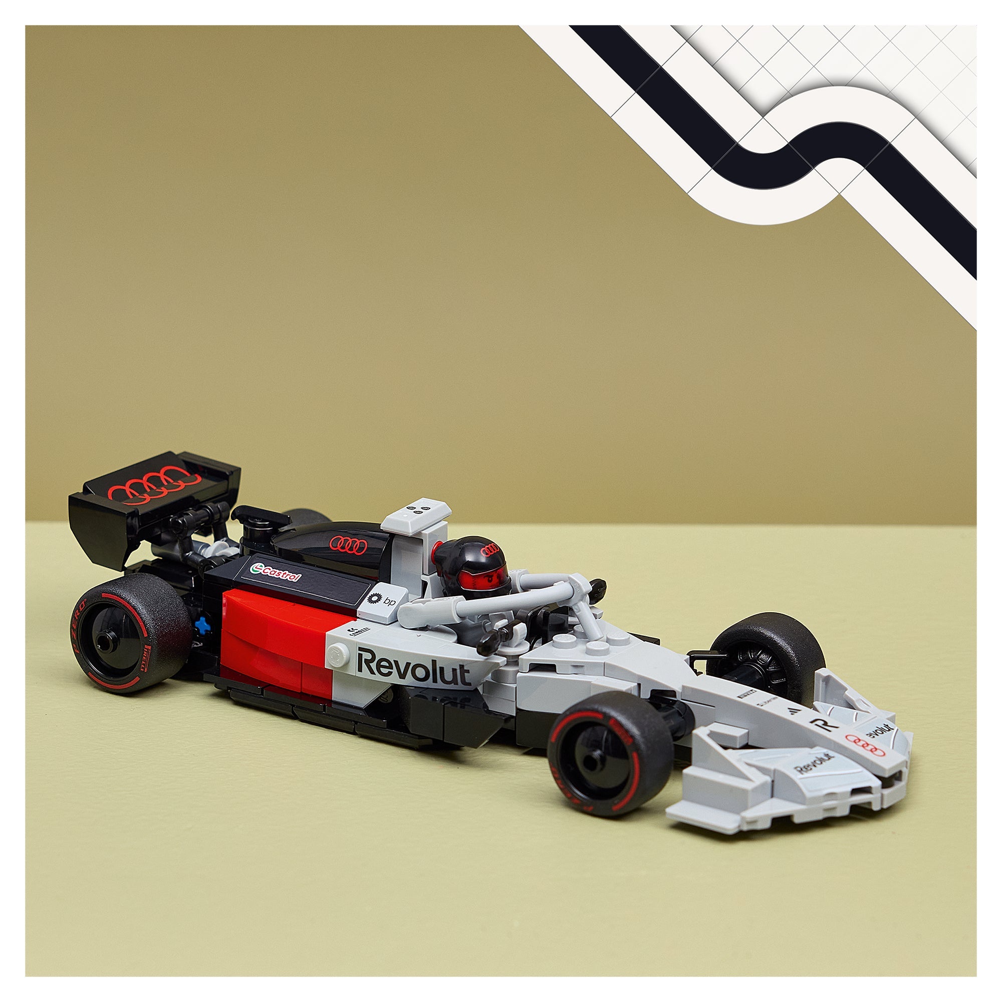 LEGO® Formula 1 LEGO® Speed Champions Audi Revolut F1 Team R26 Race Car 77259 Toy - Image 3