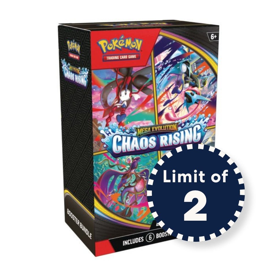 Pokemon Pokémon TCG: Mega Evolution Chaos Rising Booster Bundle I Limit 2 per customer Toy