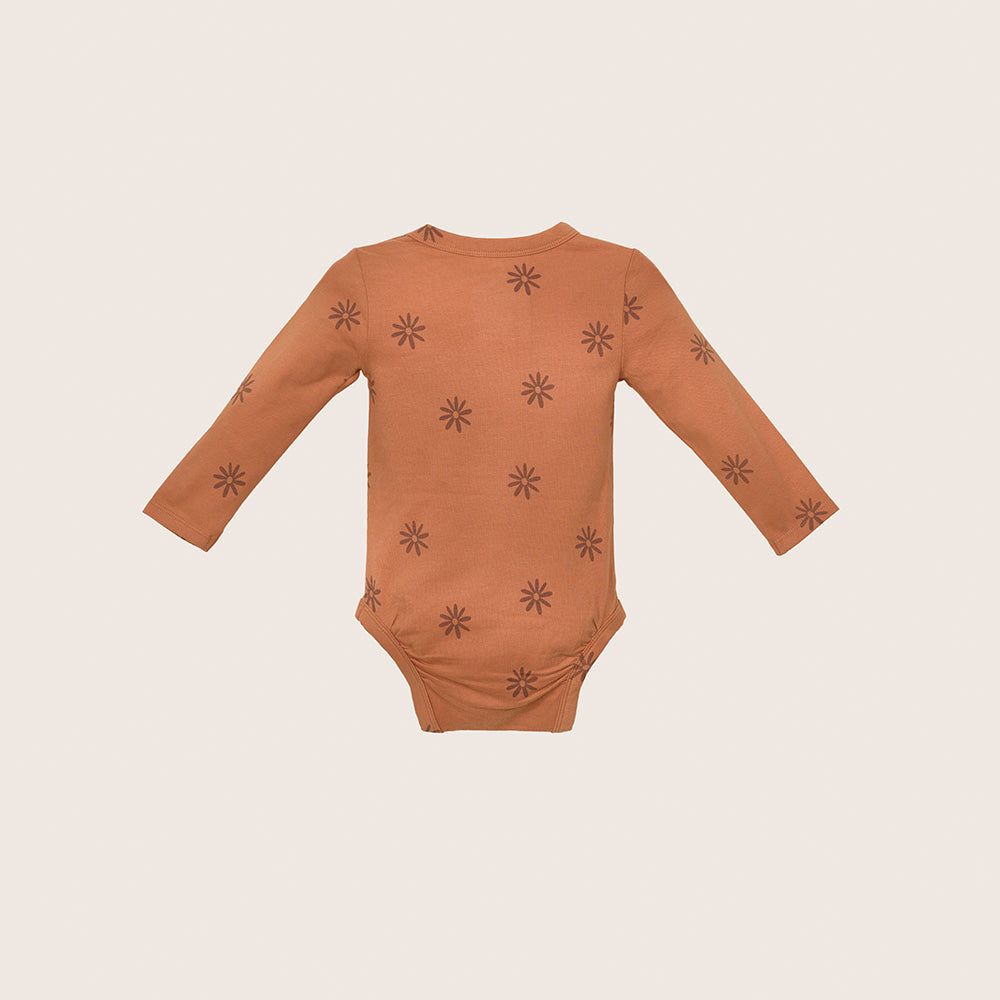 rise little earthling LS Graphic Bodysuit BUHON00 - Lt Pink AOP / 9-12m - Image 3