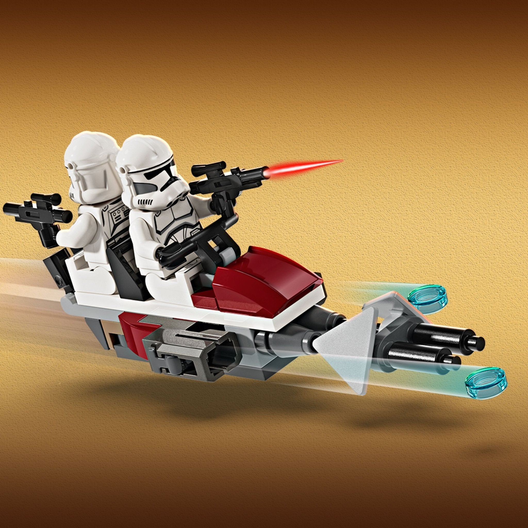 LEGO® Star WarsTM Clone TrooperTM & Battle DroidTM Battle Pack 75372 Bike - Image 4