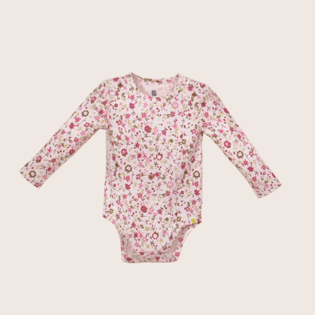 rise little earthling LS Graphic Bodysuit BUHON00 - Lt Pink AOP / 9-12m - Image 12