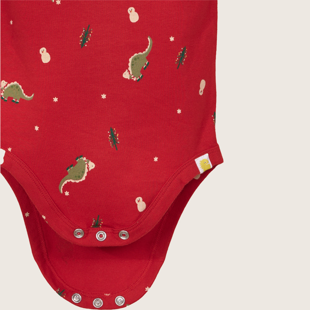 rise little earthling LS Graphic Bodysuit BUHON00 - Lt Pink AOP / 9-12m - Image 5