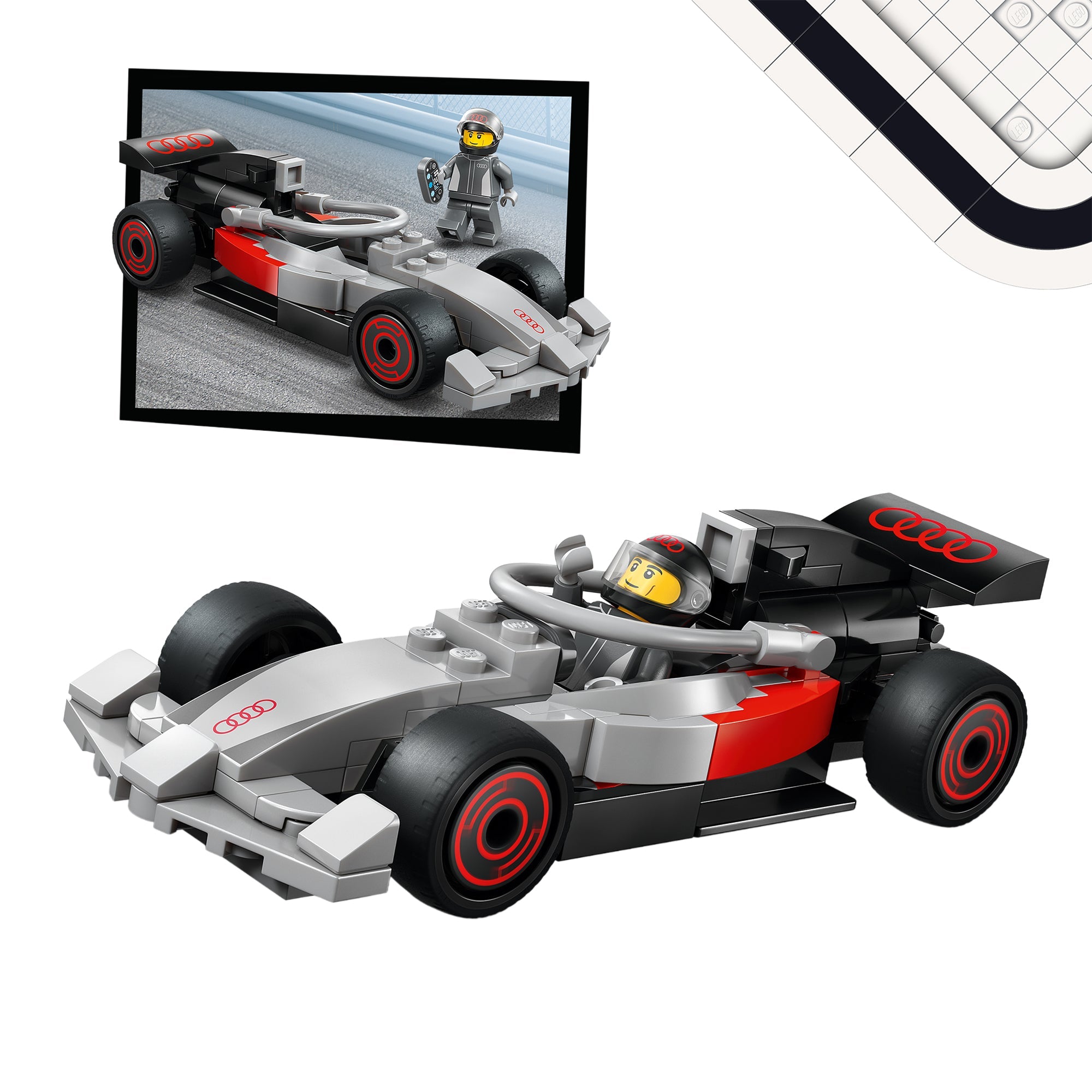 LEGO® City F1 Display Truck with Audi F1 Race Car 60493 Toy - Image 5