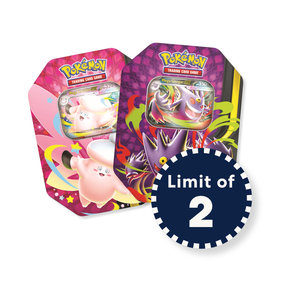 Pokemon Pokémon 2026 Mega Moonlit Tin I Limit 2 per customer Toy