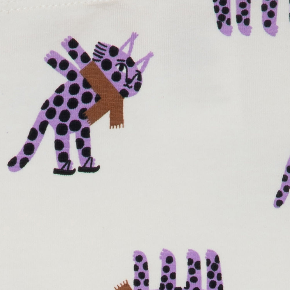 rise little earthling Cuffed Legging BGFKB07 - Antique White Leopard / 0-3m - Image 3