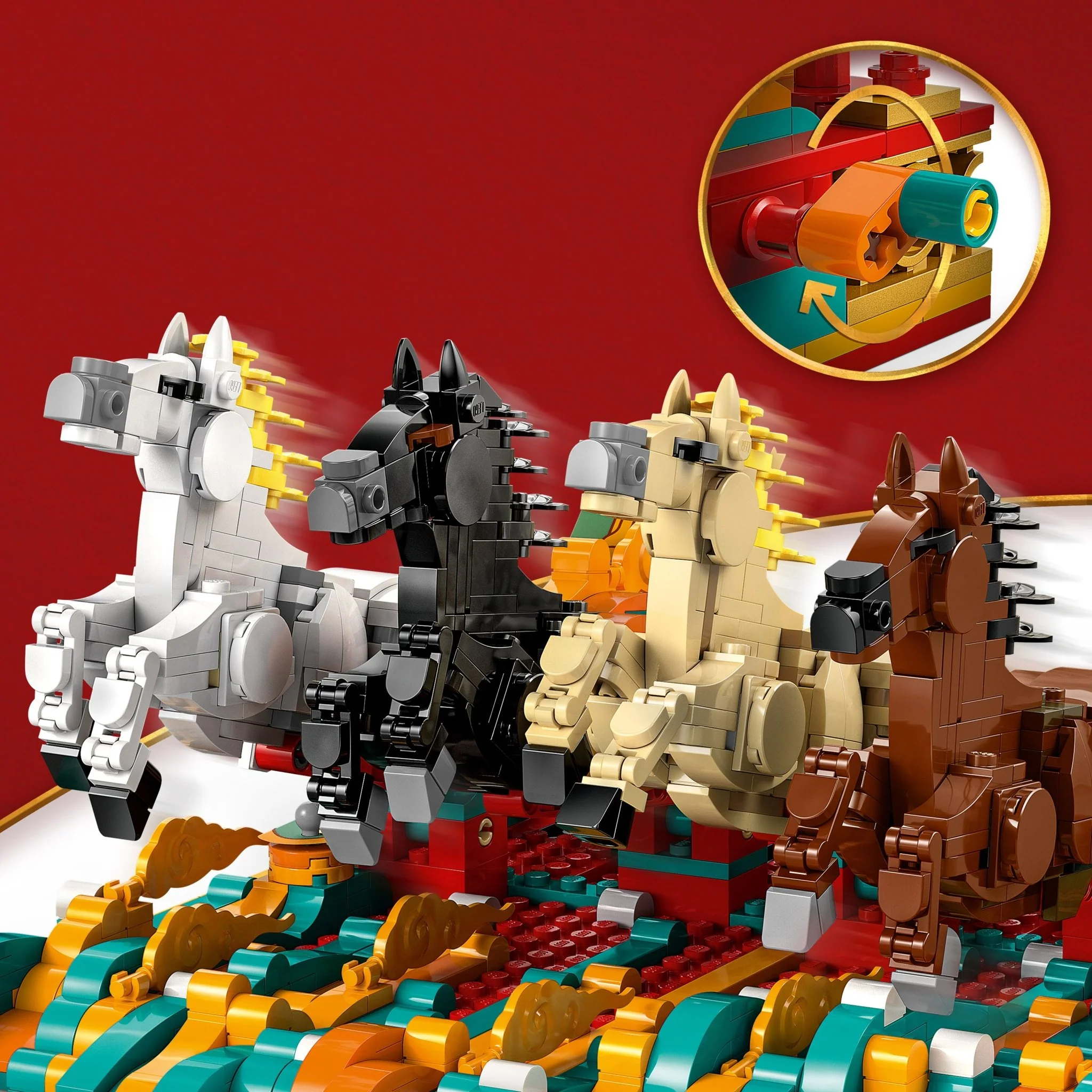 LEGO® Spring Festival Galloping Horse Canvas 80119 Toy - Image 5