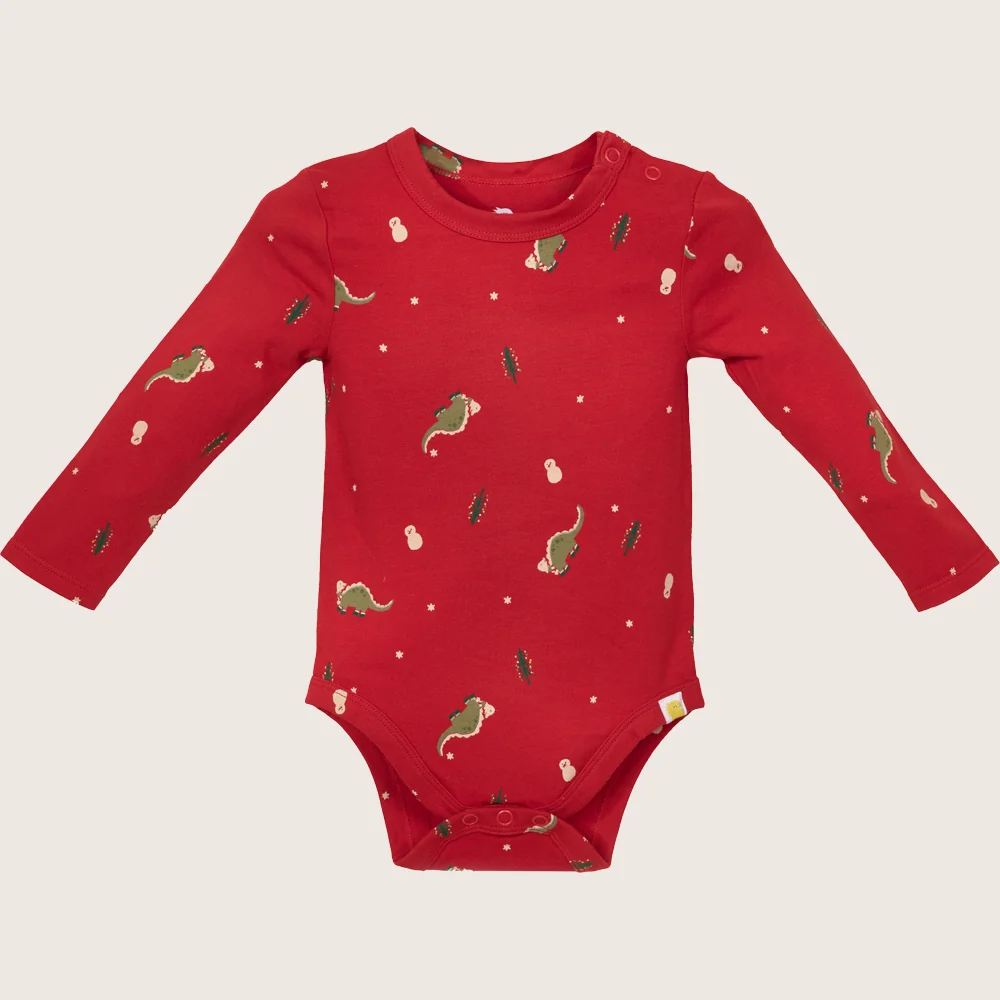 rise little earthling LS Graphic Bodysuit BUHON00 - Lt Pink AOP / 9-12m - Image 18