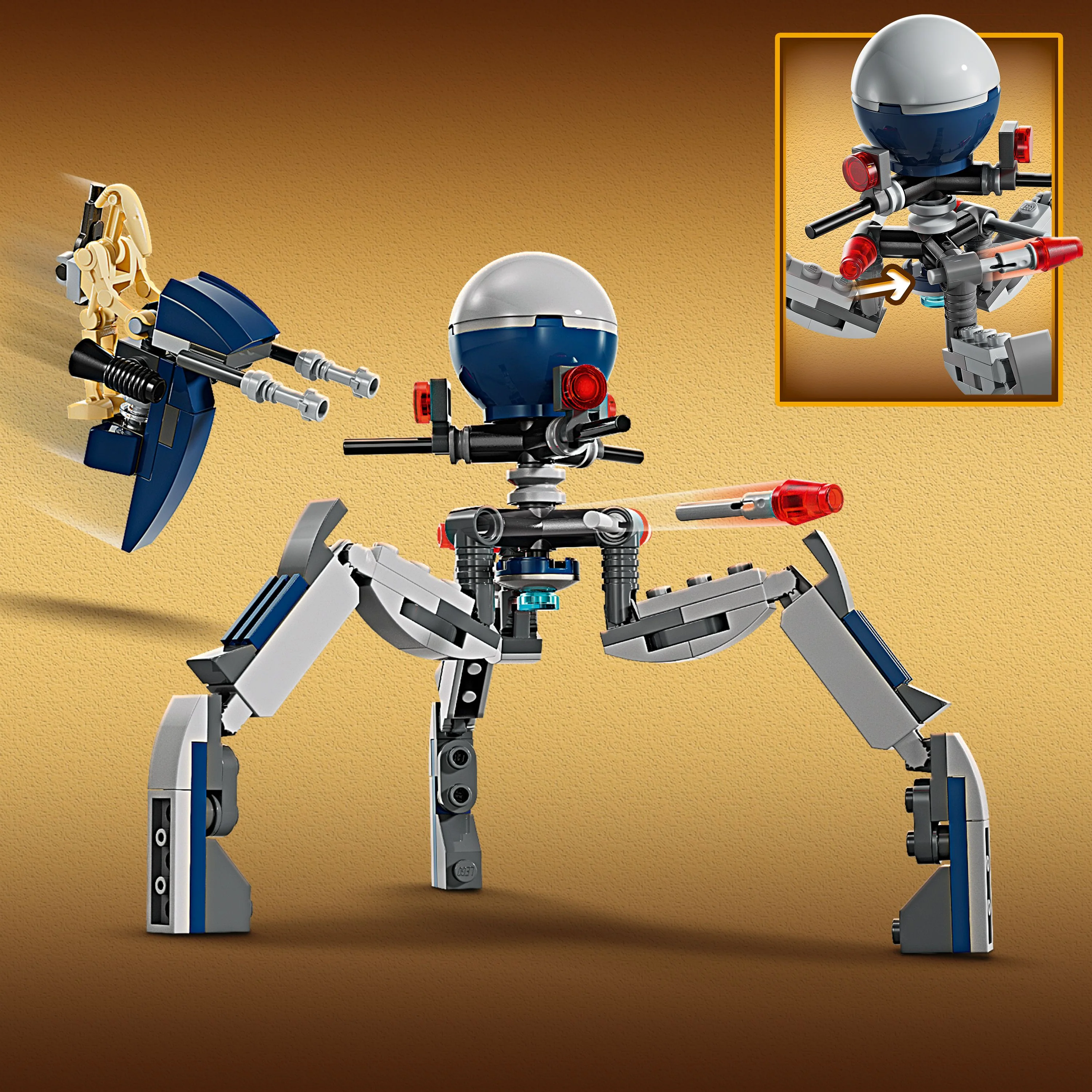 LEGO® Star WarsTM Clone TrooperTM & Battle DroidTM Battle Pack 75372 Bike - Image 19